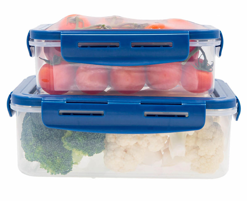 Boîtes de rangement alimentaires - Livington flex and fresh x2 -  Euroshopping