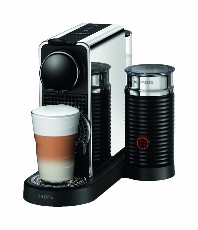 Nespresso CitiZ Platinum&Milk Kaffeemaschine von Krups Edelstaht günstig kaufen
