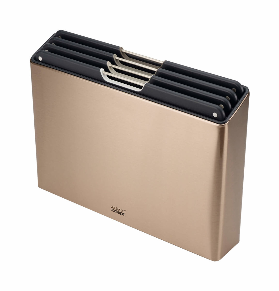 Joseph Joseph Folio Set di 4 taglieri in acciaio inox oro rosa