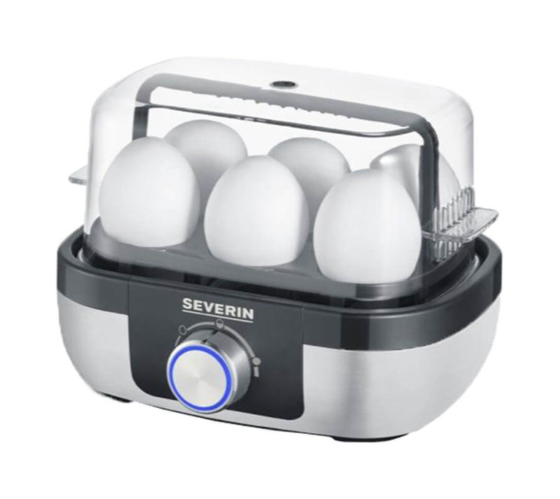 Cuiseur à œuf en acier inoxydable pour 6 œufs, Cuiseurs