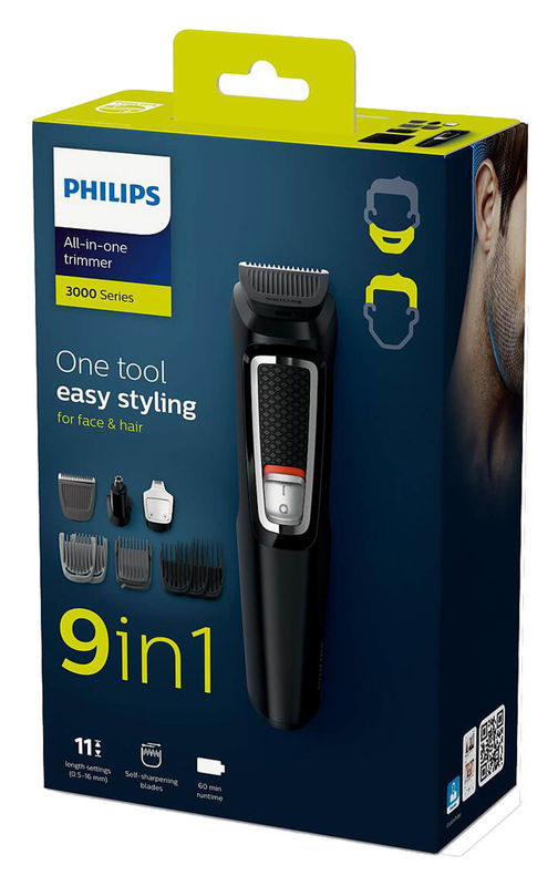 Philips Multigroom series 3000 9-in-1 regolabarba nero compra