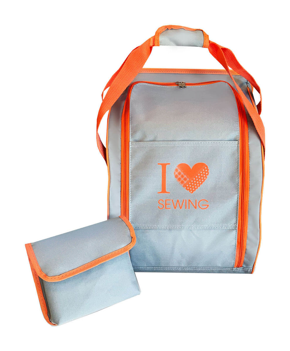 Veritas Overlock Borsa per macchina da cucire grigio/arancio