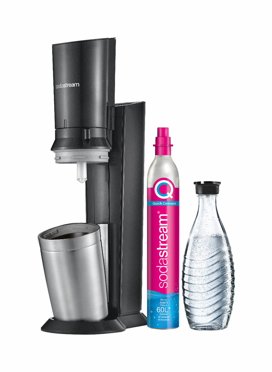 Sodastream Crystal CQC Black/Metal Spruzzatore d