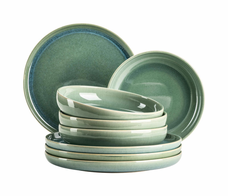 Mäser Elina Uno 8-teilig Teller Set Grün günstig kaufen