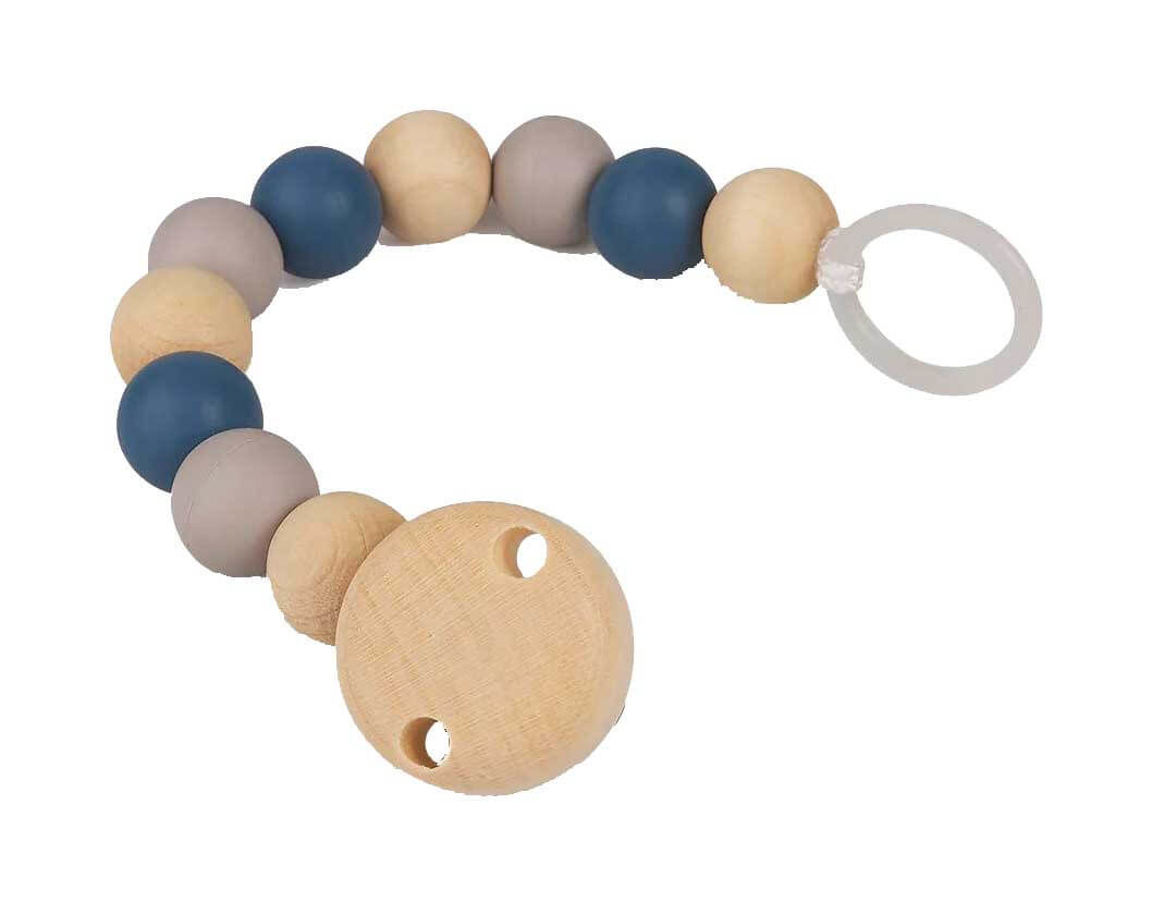 GRÜNSPECHT Chaîne de sucettes caoutchouc/ perles en bois hiver