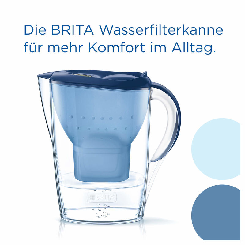 Brita Marella - Caraffa Filtrante per Acqua, 2.4 Litri, 6 Filtri Maxtr –