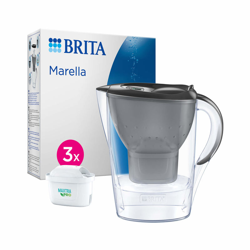Buy Brita Marella 2.4L + 3x Maxtra Pro All-in-1 water filter grey