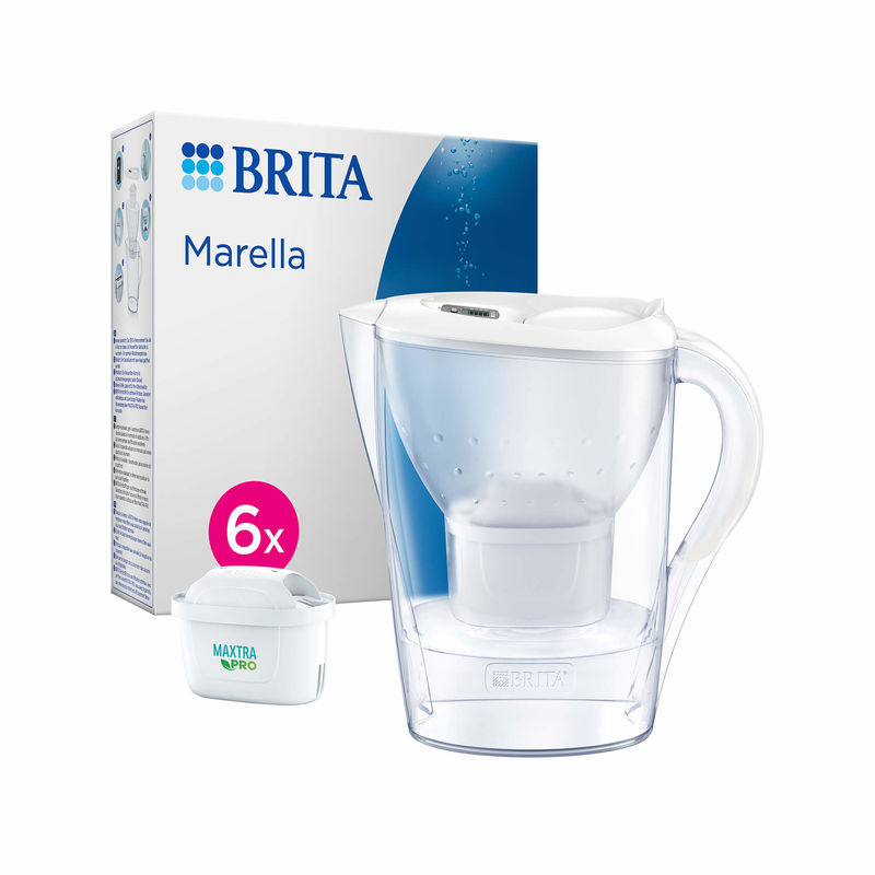 Brita Marella 2.4L + 6x Maxtra Pro All-in-1 Filtre à eau Blanc acheter