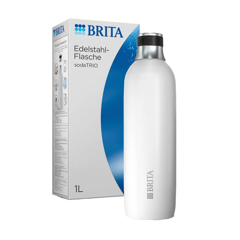 Brita sodaTRIO Bouteille en acier inoxydable 1L Blanc acheter