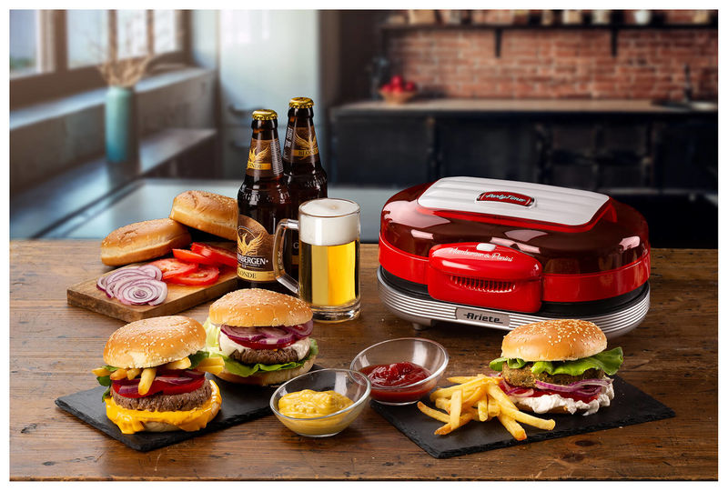 Ariete Burger Maker doppia piastra per 2 1200W Rosso compra
