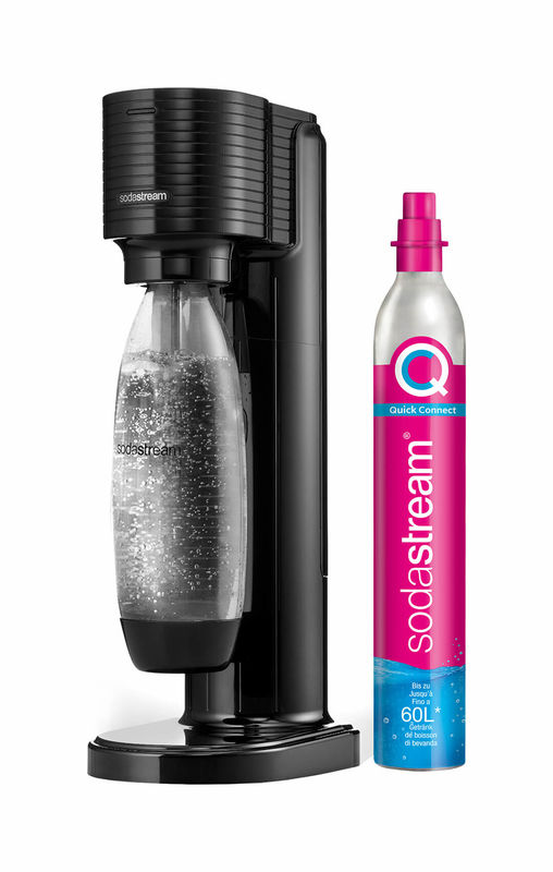 SodaStream GAIA Sparkler ad acqua nero con bottiglia e cilindro compra