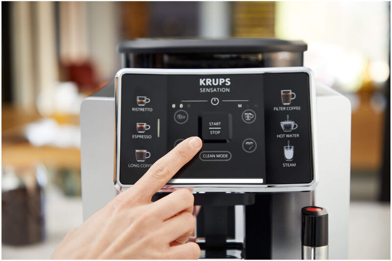 Machine à café à grain Krups Sensation EA910E10 1450 W Argent