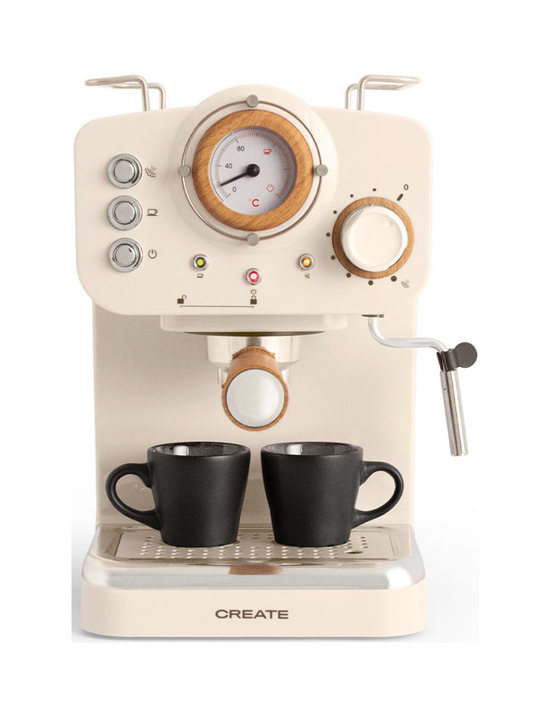 CREATE Thera Retro Siebträgermaschine Crema günstig kaufen