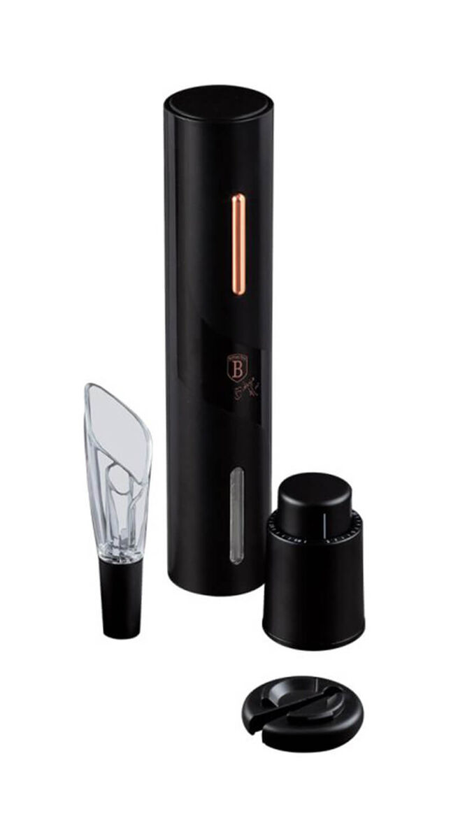 Berlinger Haus Set di apribottiglie elettrico nero/oro rosa