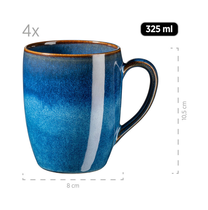 Mäser Ossia Kaffeebecher-Set 4-teilig Blau kaufen | Tafelservice