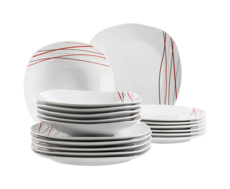 Mäser Sencilla Teller-Set 18-teilig Weiss günstig kaufen