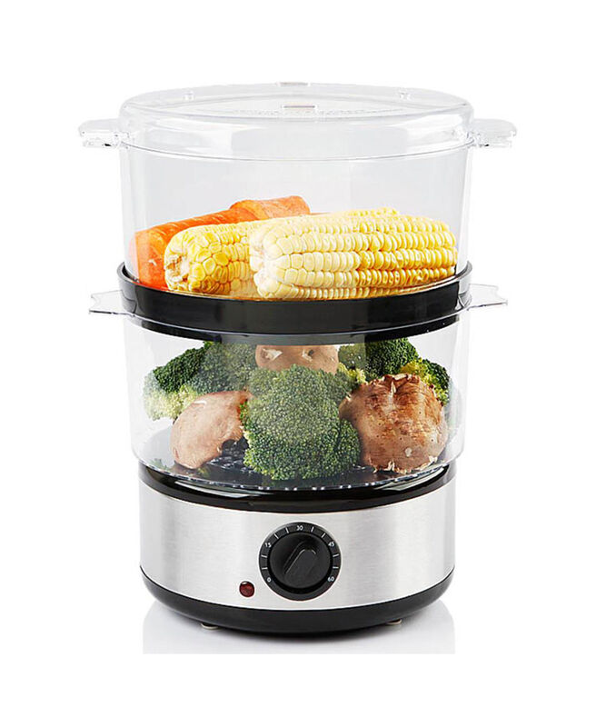 Cuiseur Vapeur Tristar VS-3914 - 3 Niveaux Sans BPA, Cuisson Saine Et Rapide Pour Toute La Famille