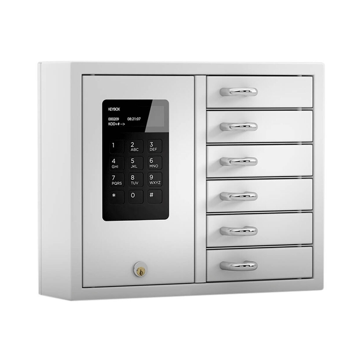 Planetstar PLS KeyIntellico-Premium 6 Armadietto delle chiavi bianco