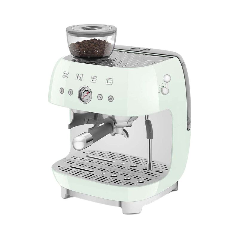 Buy Smeg EGF03PGEU 50's Style Pastel green espresso machine at a low price
