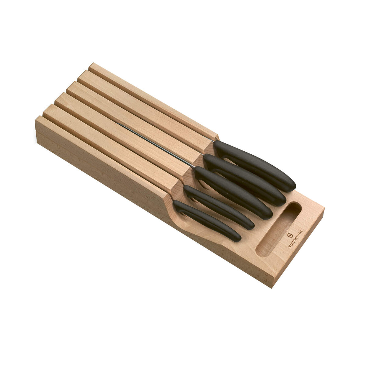 Victorinox Swiss Classic Ceppo di coltelli in 5. pcs legno