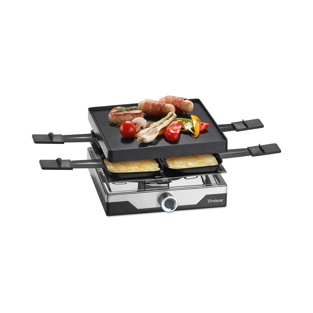 Trisa Trisa Electronics Premium Grill per raclette a 4 fuochi nero