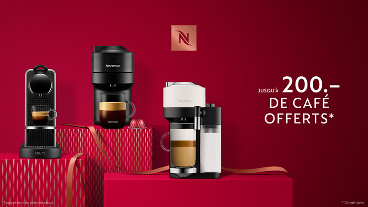 Krups Nespresso Vertuo Next rouge + 52 capsules Nespresso offertes